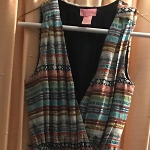 Aztec print jumpsuit